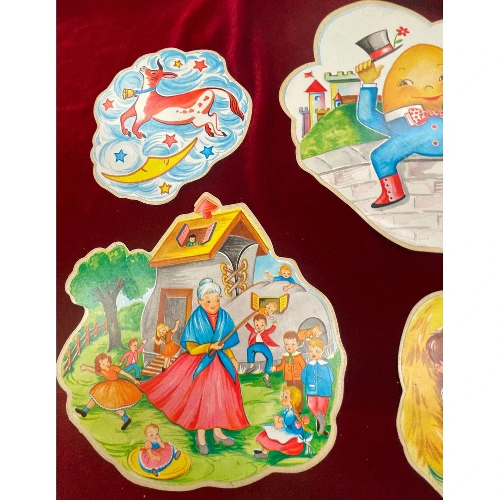 1956 Nursery Rhymes Con-Tact Cut-Out‎ ~ VERY RARE